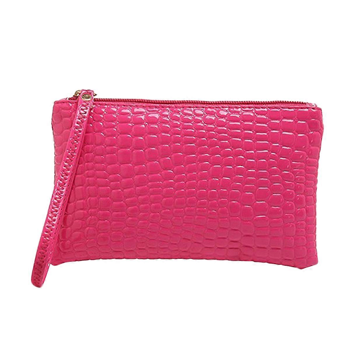 Femmes Portefeuille Embrayage Design À La Mode Dame Sac À Main Présent Option Rose Rouge 1Set