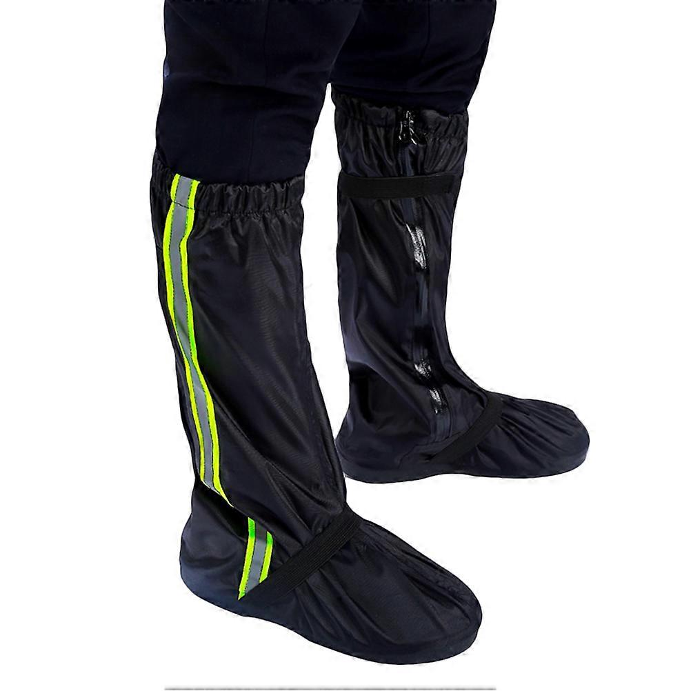 High Rain Boot Cover Outdoor Shoes Protector Reusable Boot Covers Reflective Design Safety For Bad Weather L