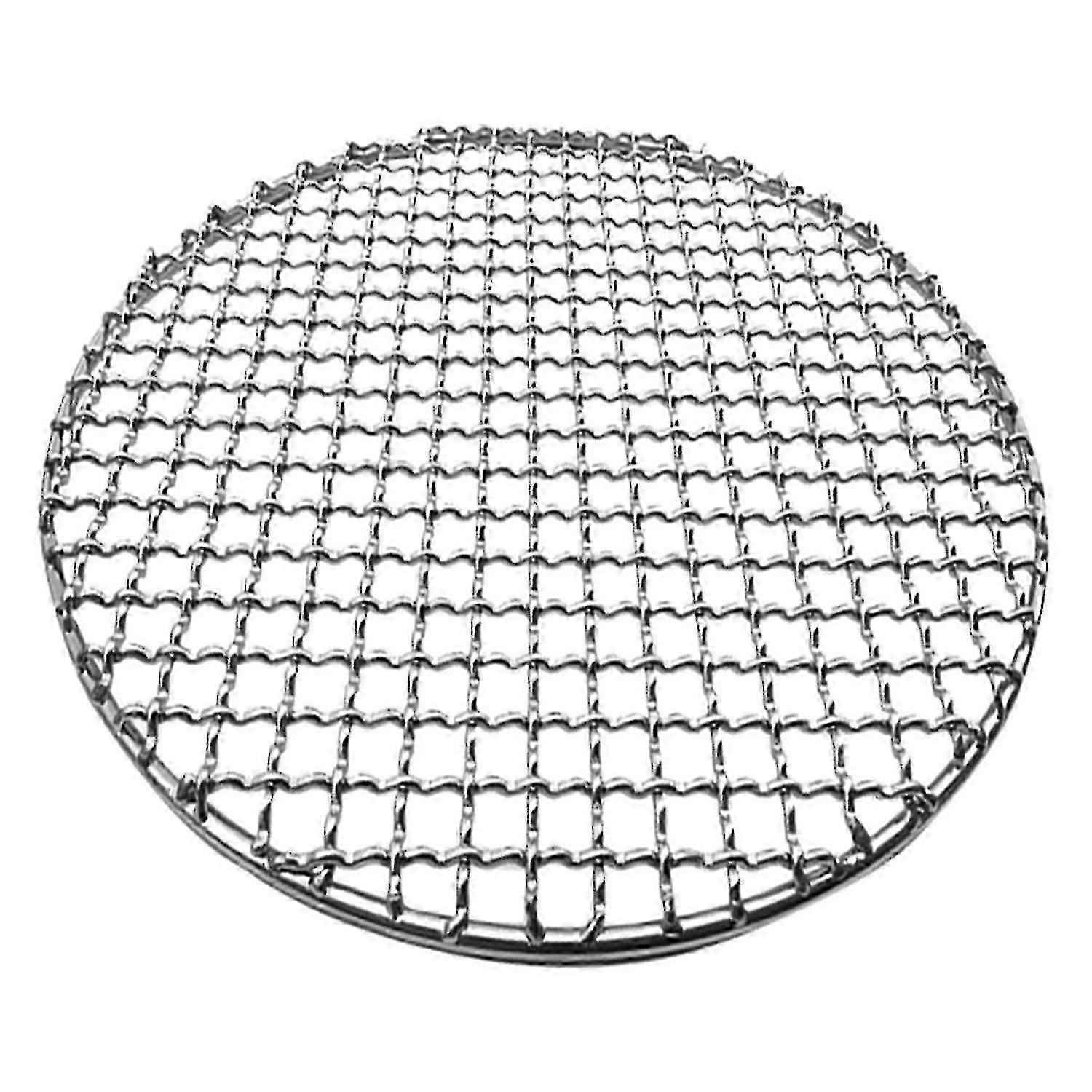 Rete per barbecue arrosto antiruggine in acciaio inossidabile impilabile design rete rotonda per fumare all'aperto