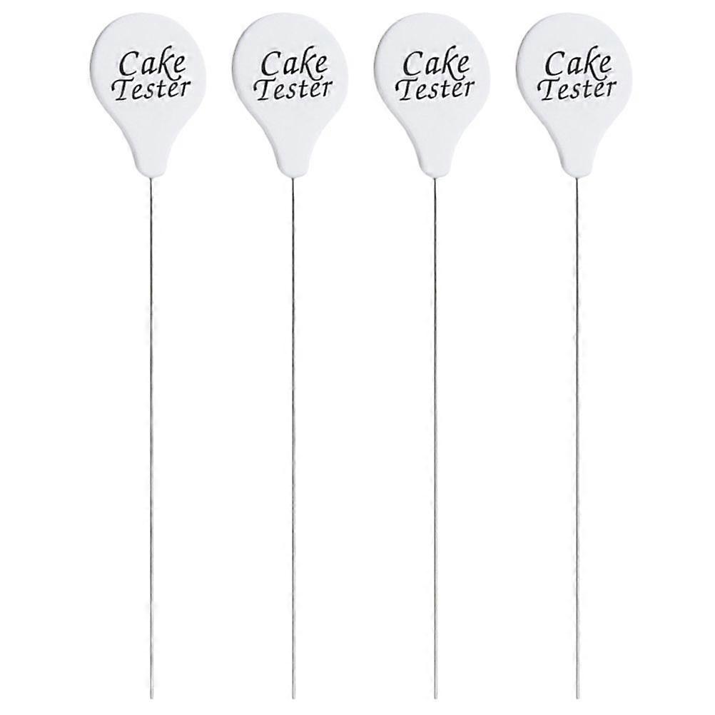 4PCS Stainless Steel Cake Tester Practical Biscuits Baking Test Needle DIY Baking Tool for Cake Bread Muffin Testing (Style A)