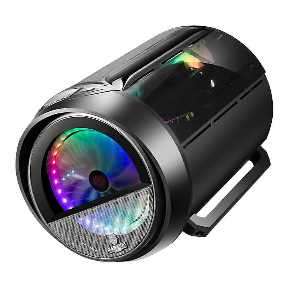 Desktop Computer Case Circular 45X35X31.5CM Gaming Atmosphere Effect 1Pcs