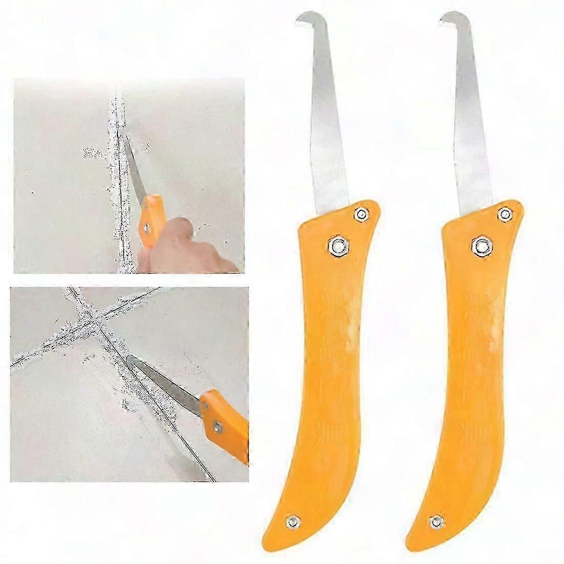 2-Pack Grout Removal Tool for Silicone and Acrylic Caulking Scraping Side Scraper