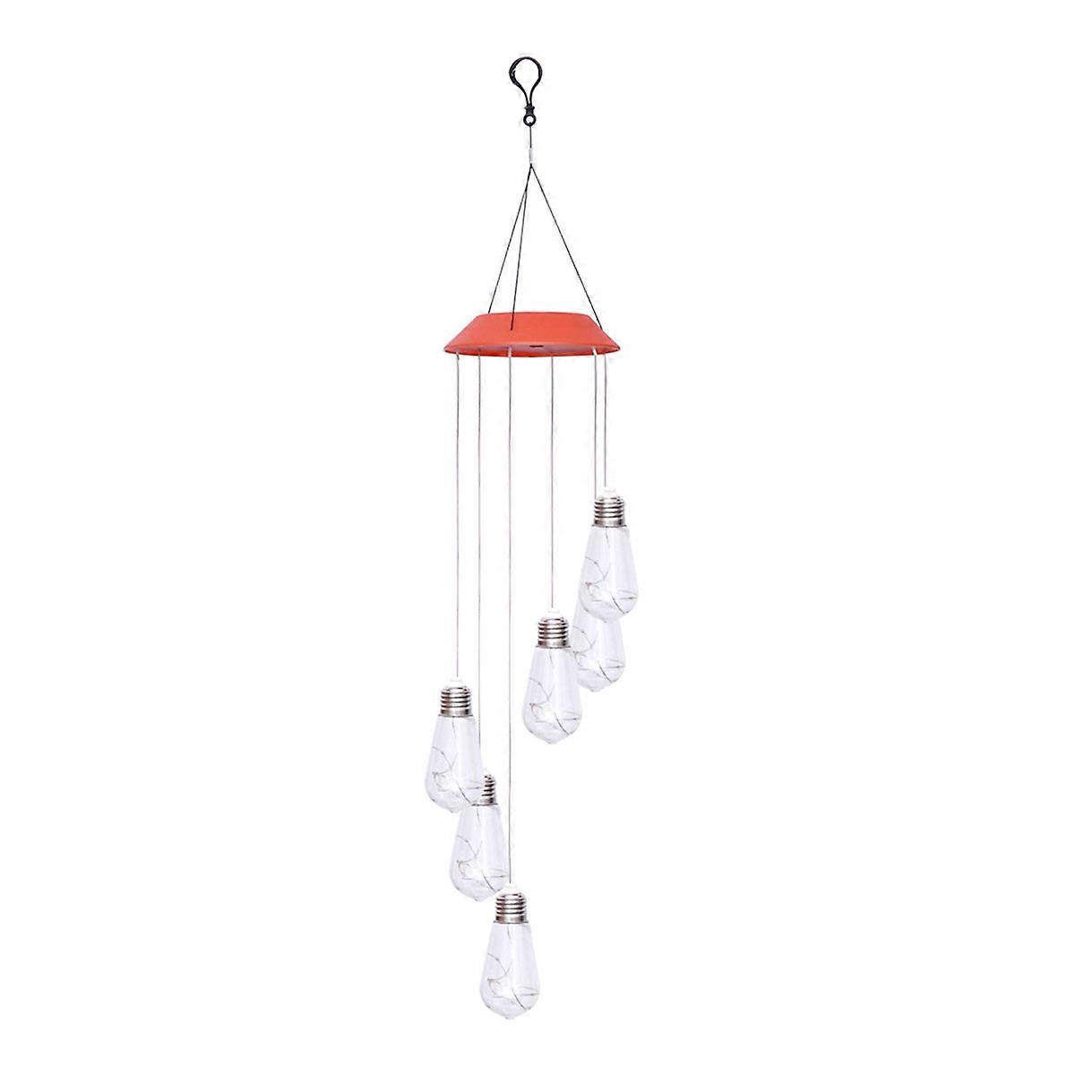 Outdoor Color Light Solar Wind Chime For Roof Living Room Home Decoration Automatic Sensor 72.00X13.00X12.00CM 1Set