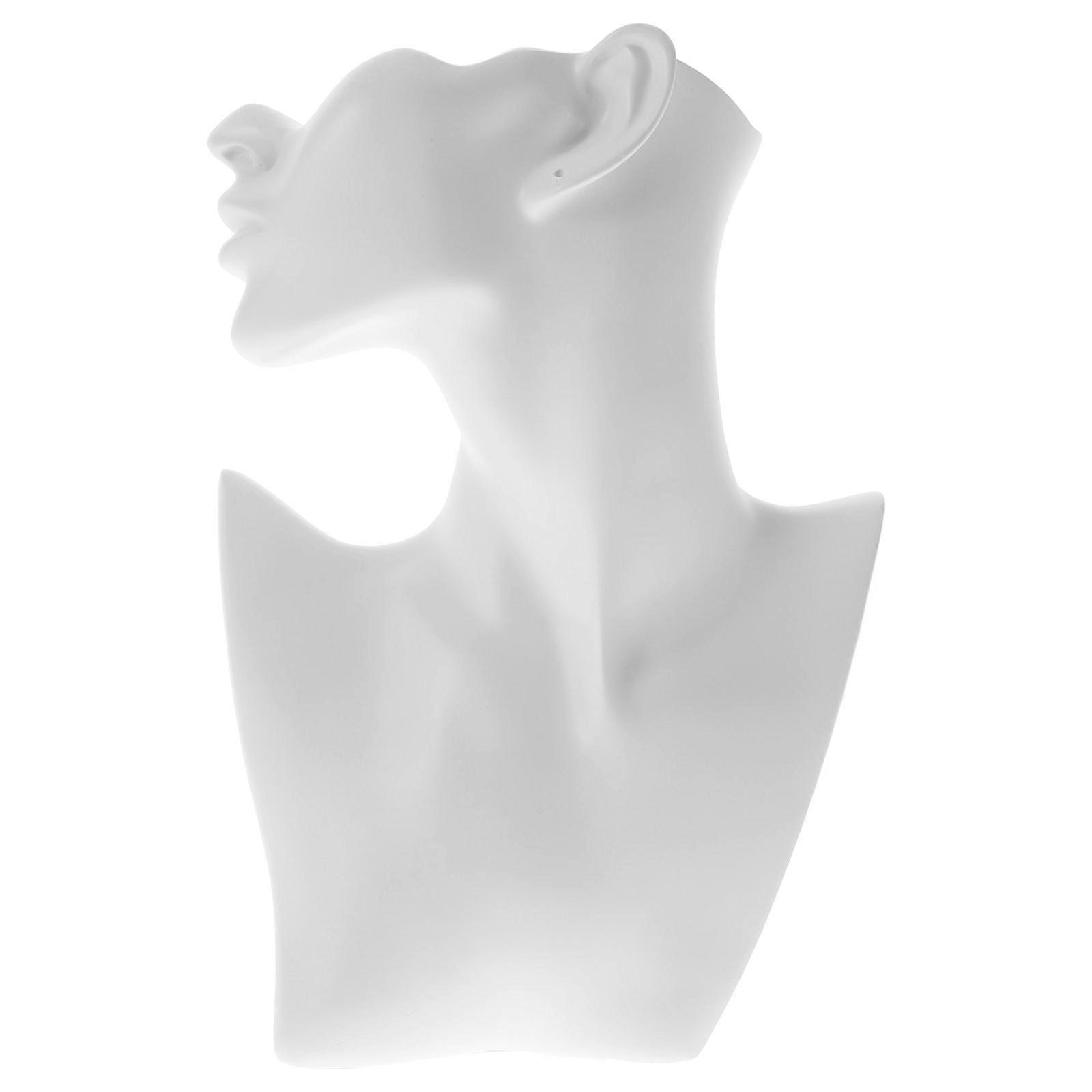 Elegant Half Face Mannequin Jewelry Display Stand for Necklaces, Earrings & Rings – Stylish Organizer for Retail Stores and Home Decor