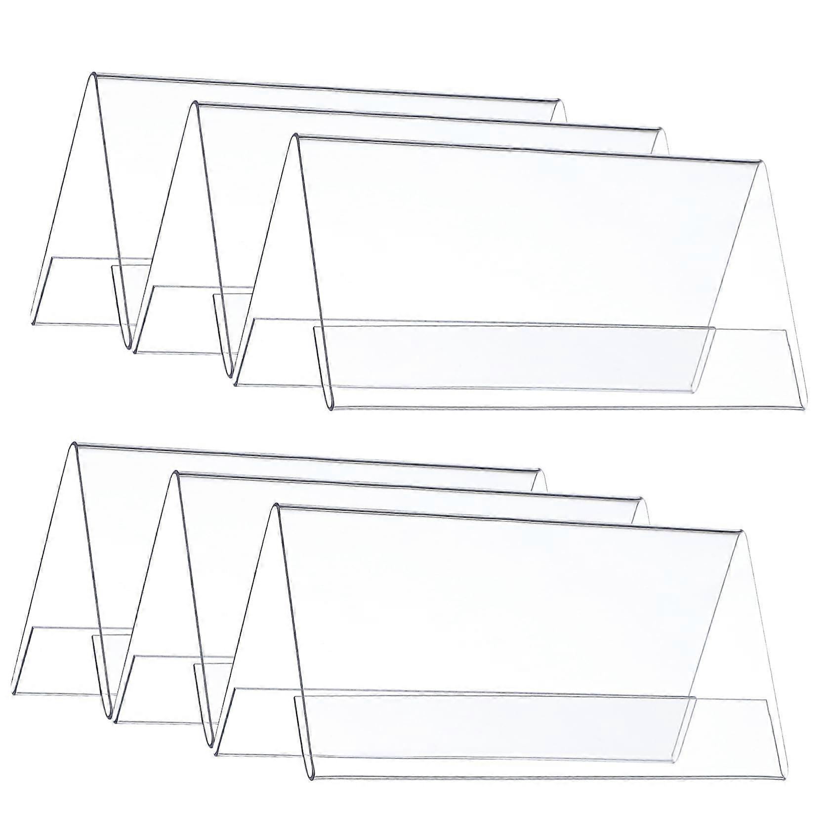 6Piece Table Sign Set, Durable DoubleSided Name Cards for Conferences, Events, Reception, and Place Cards