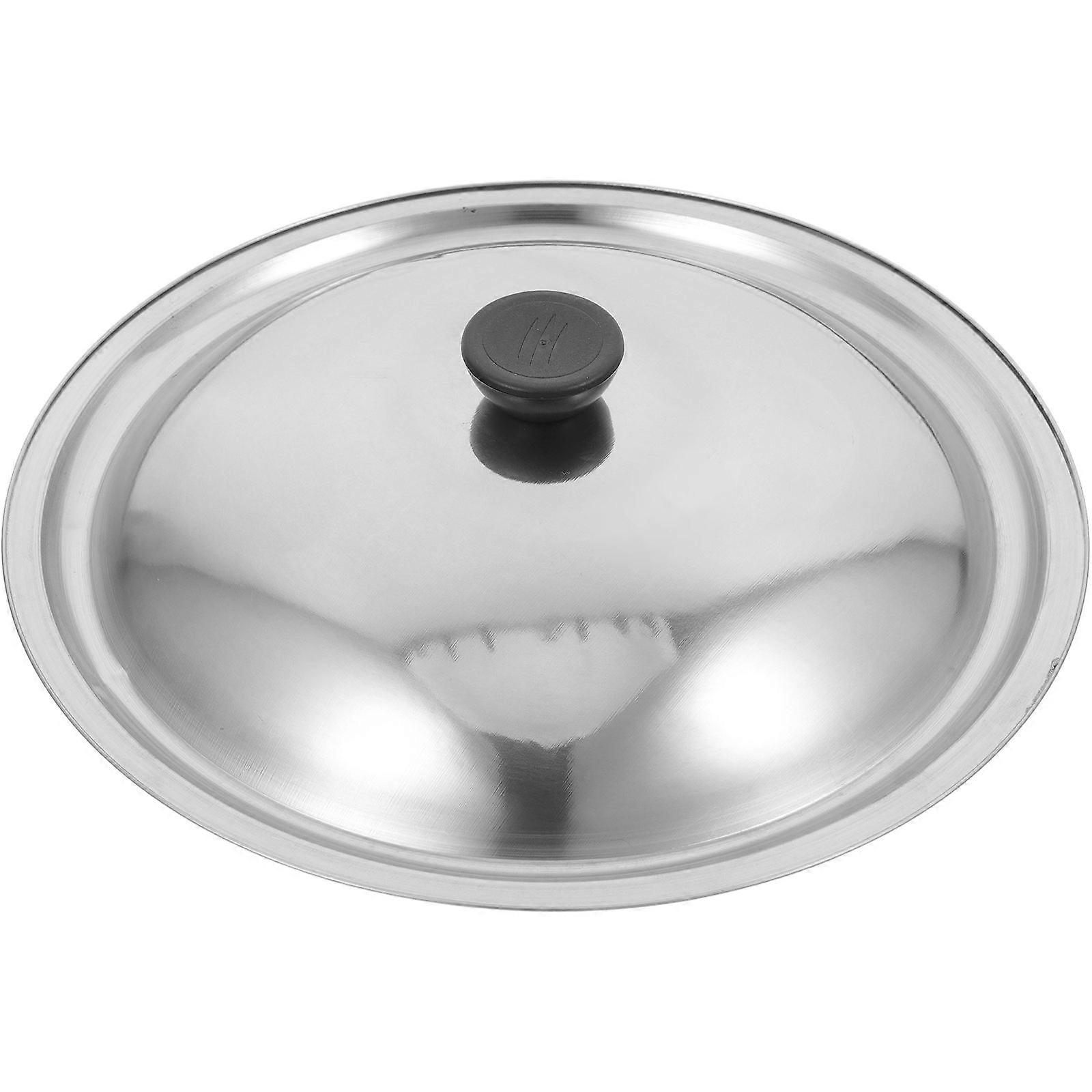 Pot Cover for Kitchen Utensil Multipurpose Design Stainless Steel Lid 27.5cm Frying Boiling 1Set