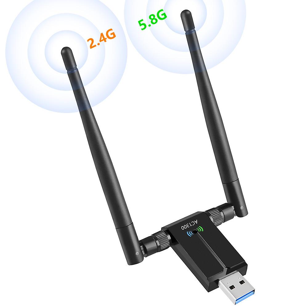 Fong Sxbd Wireless Usb Wifi Adapter per Pc - 802.11ac 1200Mbps Dual 5dbi antenne 5G / 2.4G Wifi Usb per Pc Desktop La