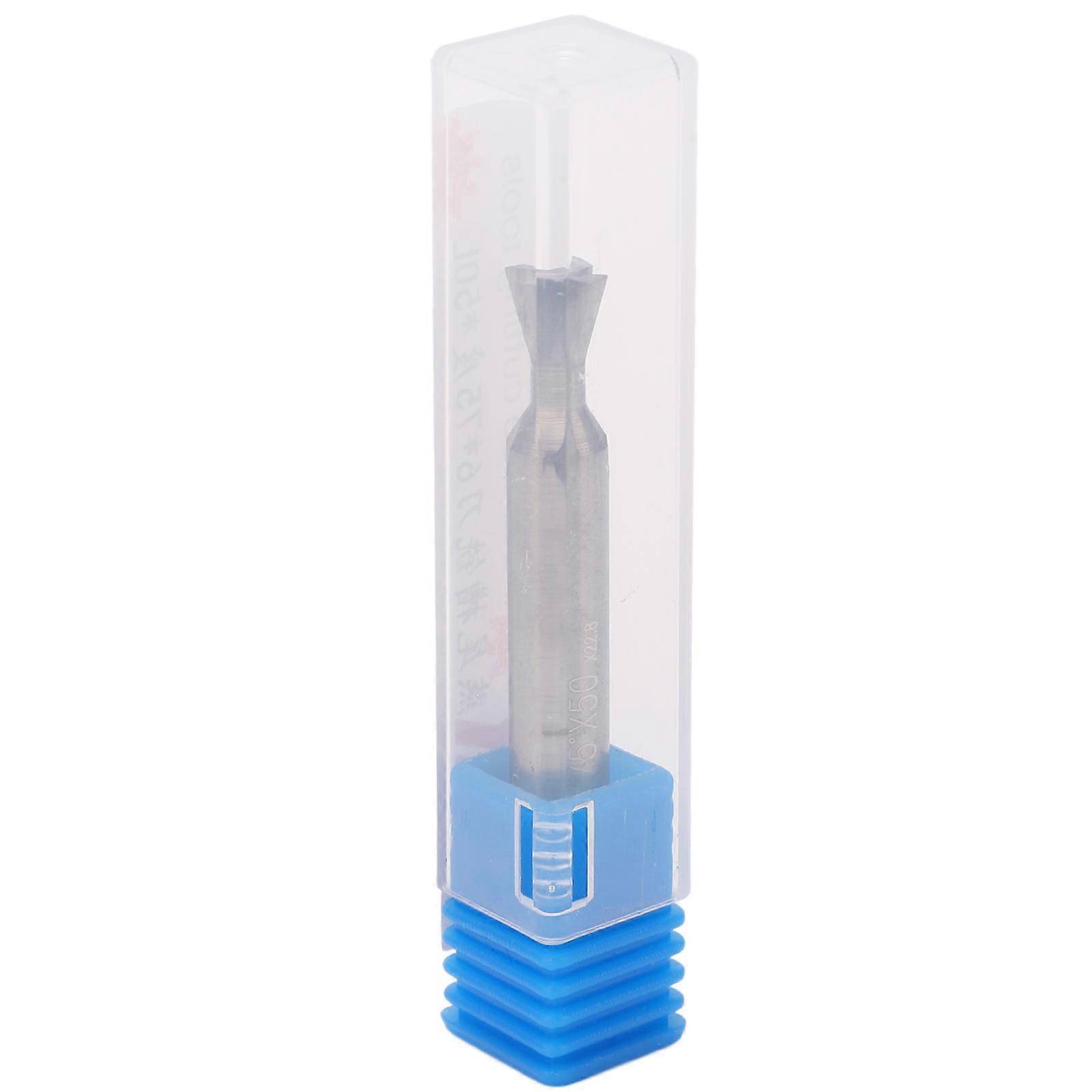 Dovetail Bit Carbide 6mm Dia Shank 4 Flutes 50mm Length Universal Dovetail Milling Cutter 75°
