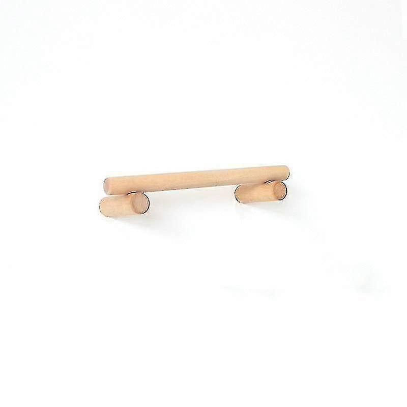 S Wooden Accessory Single Towel Bar - Wall-Mounted Towel Holder for Bathroom & Kitchen Decor