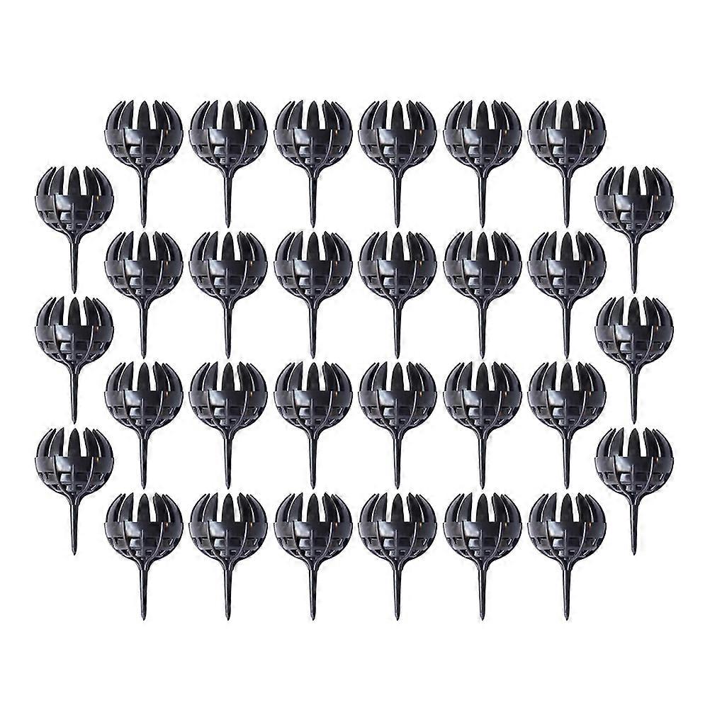 30pcs Black Bonsai Fertilizer Boxes Premium Plastic Automatic Planting Baskets for Storage Use