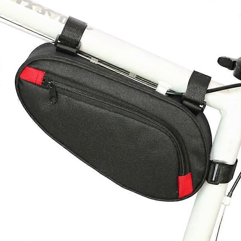 Waterproof Bicycle Triangle Frame Bag with Storage Rack, Front Pannier Saddle Bag for Cycling