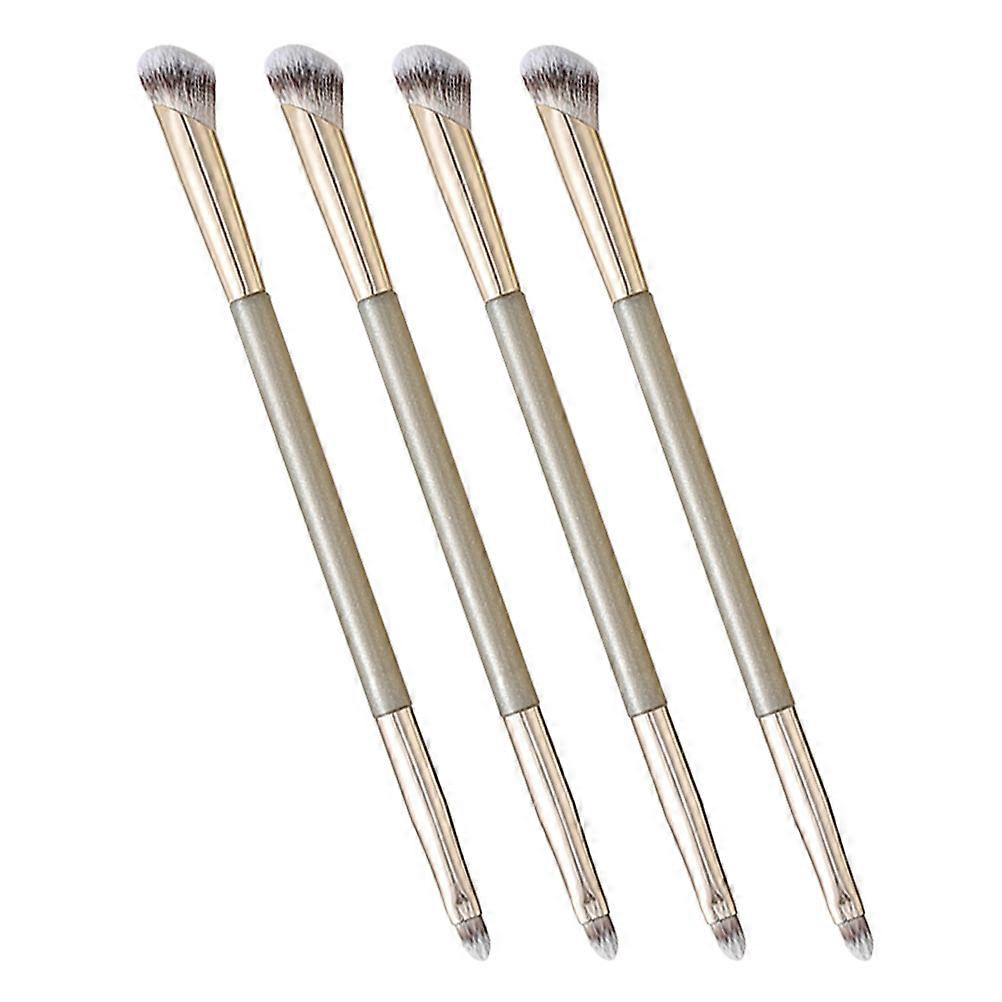 4pcsメイクアップブラシポータブルコンシーラーブラシスポンジファンデーションパウダーチークアプリケーター