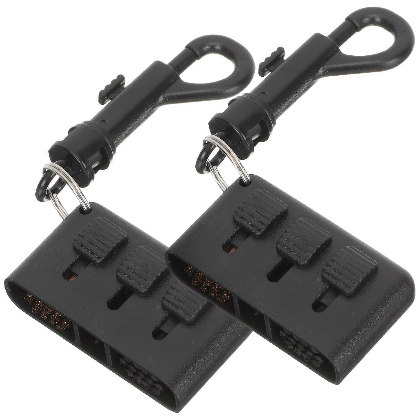 Nylon Golf Brush Multi-Function Shoe Cleaner 2Pcs Hook Design Golfing Accessories Set