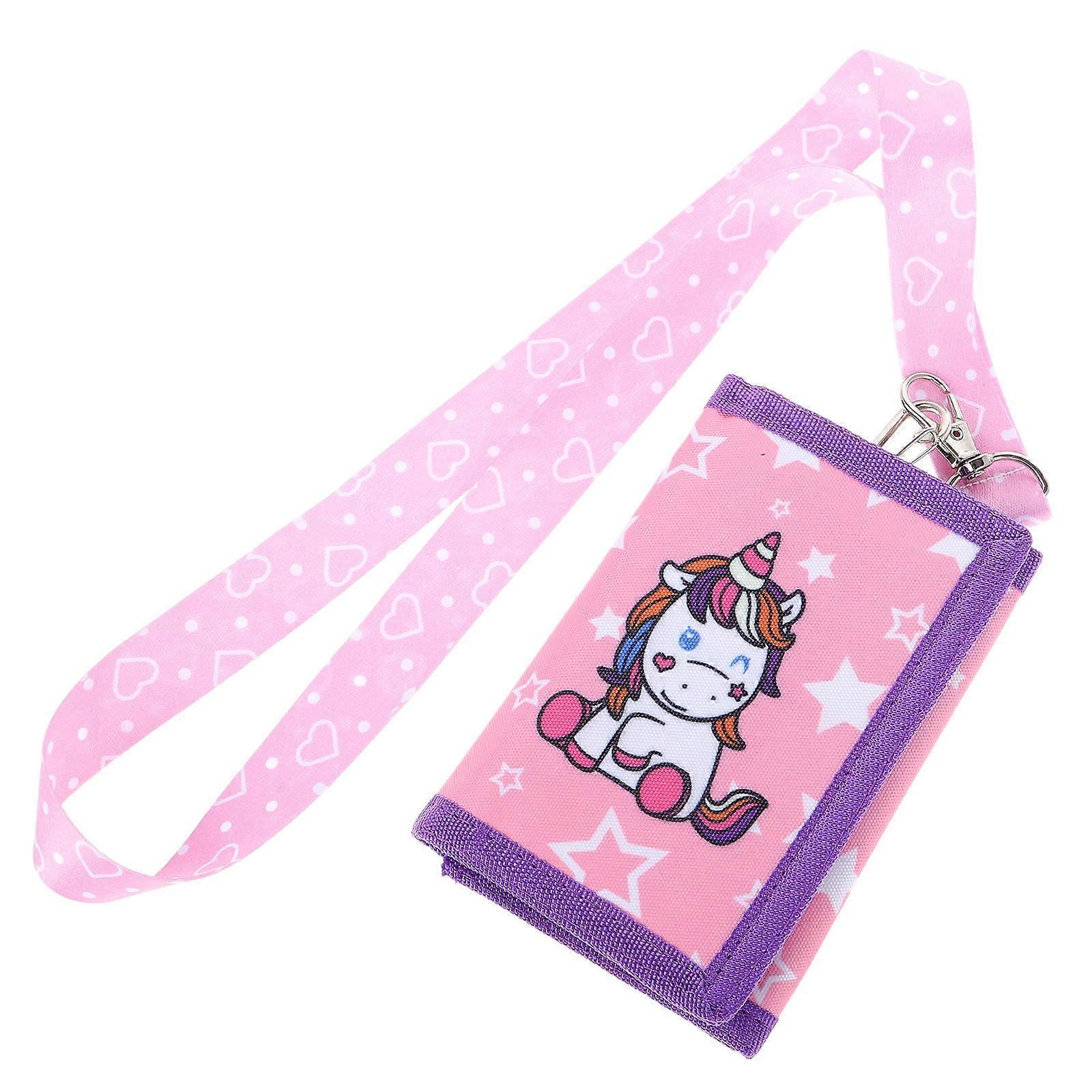 Genç Yetişkinler Cüzdan Üç Katlı Doğum Günü Partileri Dayanıklı Tuval Pembe 12.50X8.00X1.50CM Eğlenceli ve Yaratıcı 1 Adet