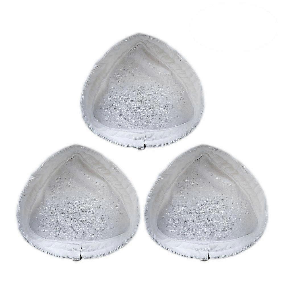 3pcs Universal waschbare dreieckige Faser Reinigungspad Abdeckung Dampfmopp Tuch Pad Abdeckung für H20 X5 (Weiß) Weiß SZRH A-W