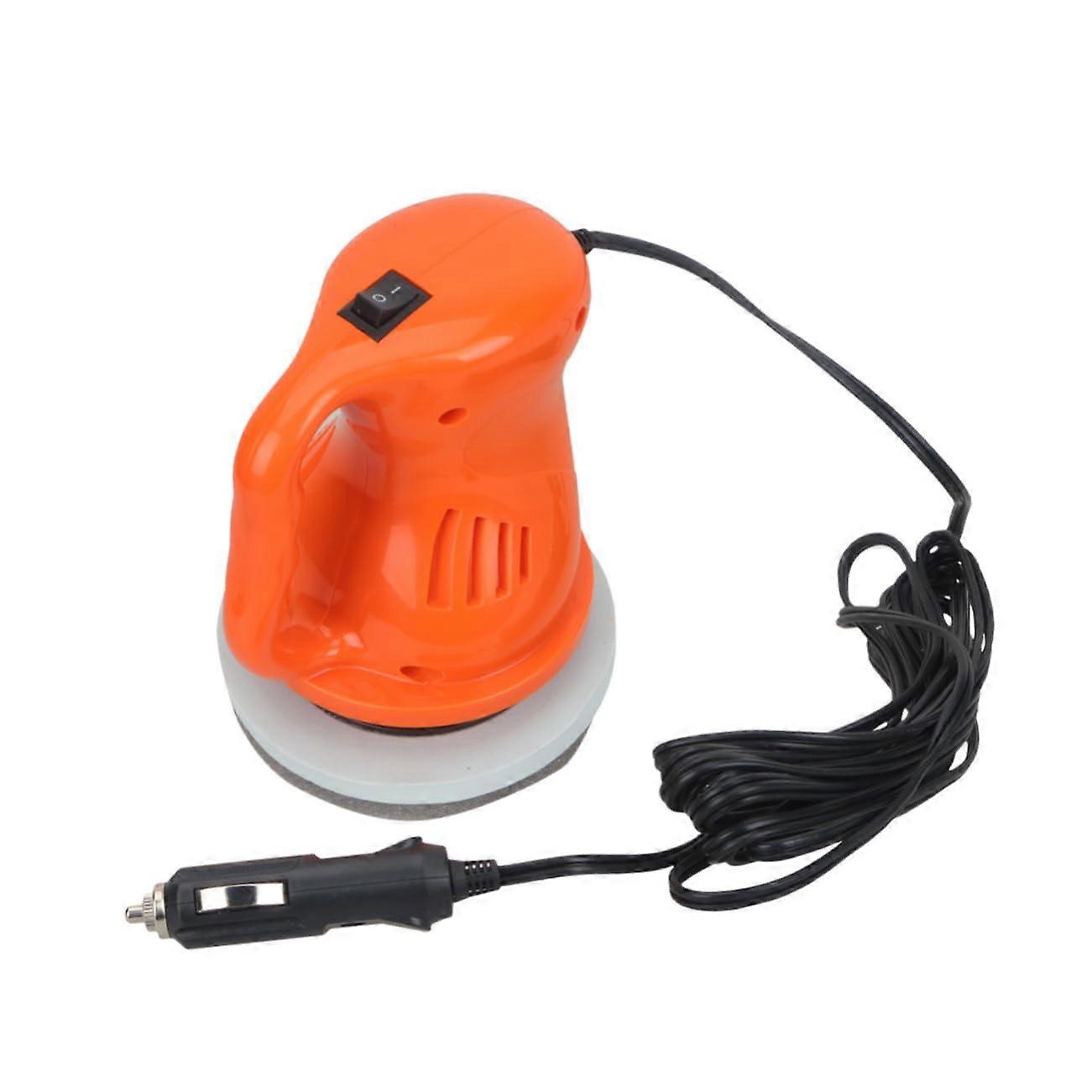 12V Mini Car Polisher Compact Waxing and Polishing Machine for Effective Scratch in Vehicle Care Orange