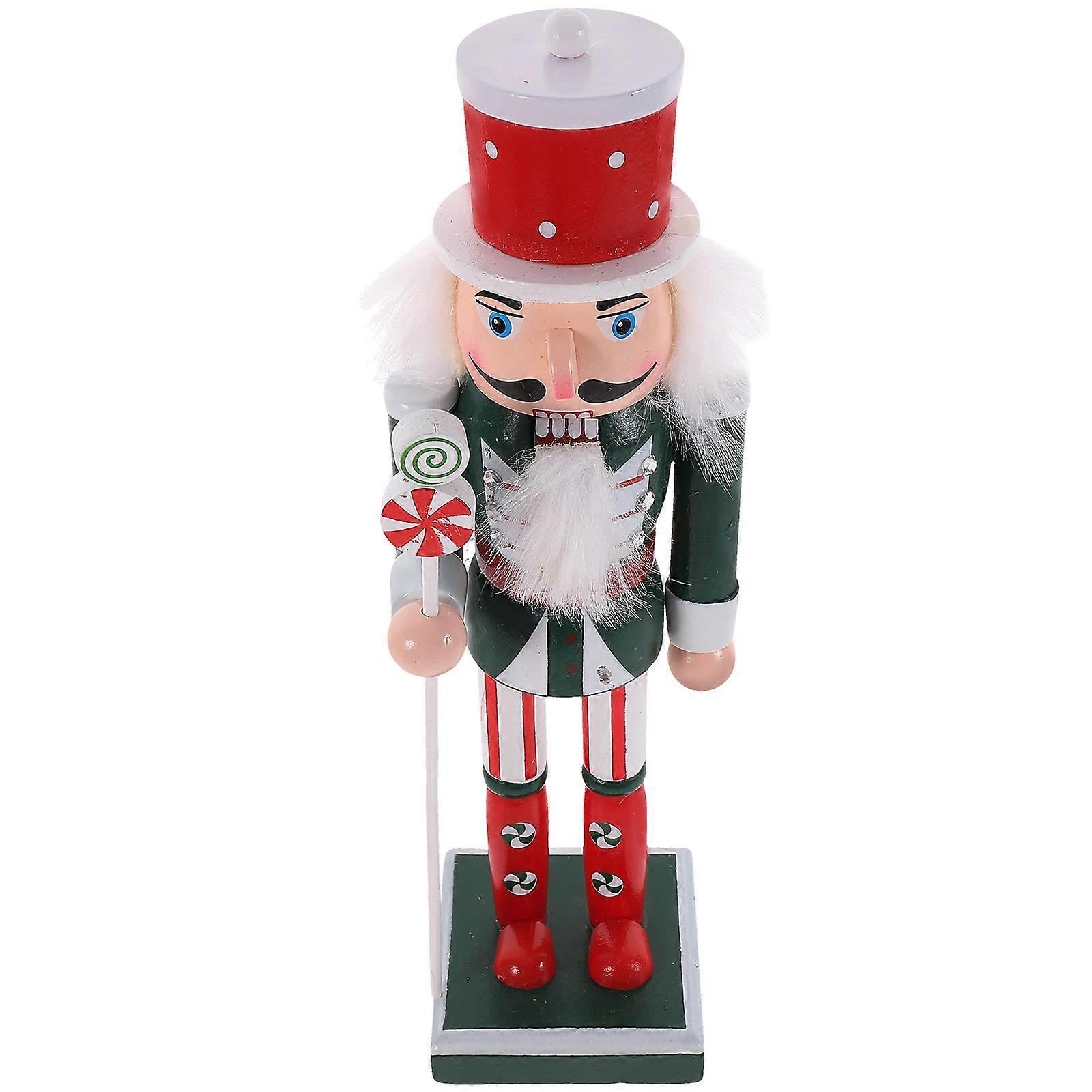 Nutcracker Wood Craft Nutcracker Figurine .82X2.55X2.55in Desktop Arrangement 1Set