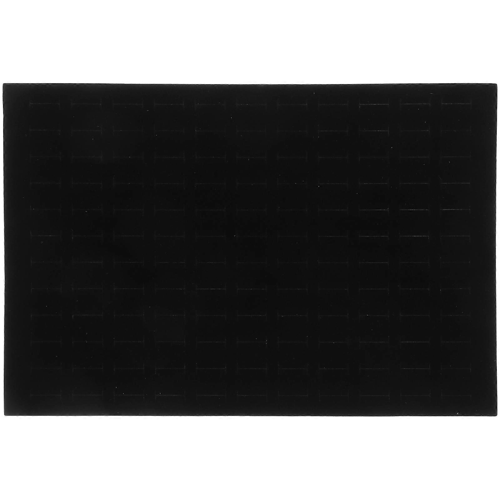 Black Ring Storage Tray with 120 Slots for Home Use Sponge Material Stackable Jewelry Organizer