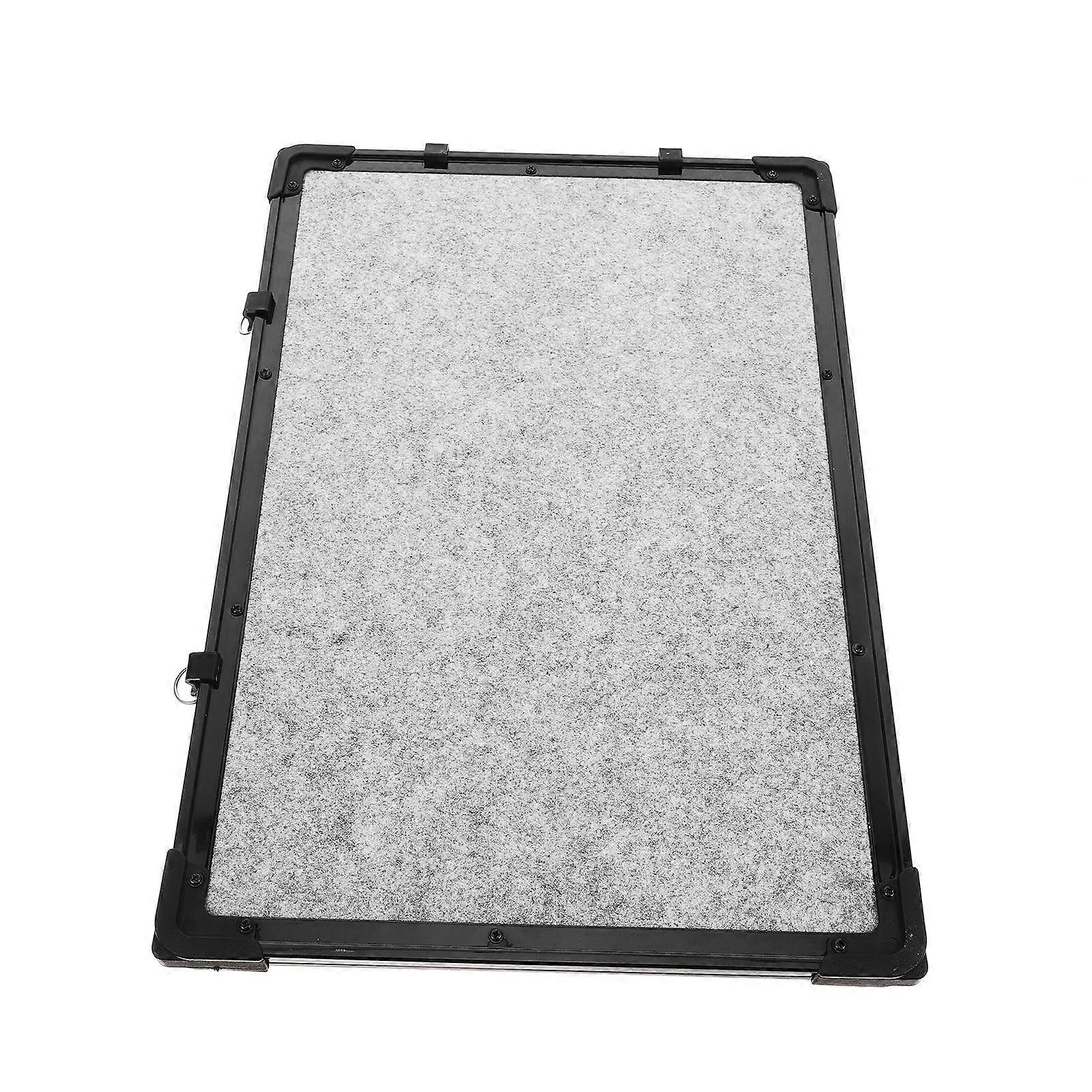 Plan Board Memo Board for School Workplace Erasable Double-Sided Felt Galvanized Plate Message Display 19.5×13×0.6in 1Pack