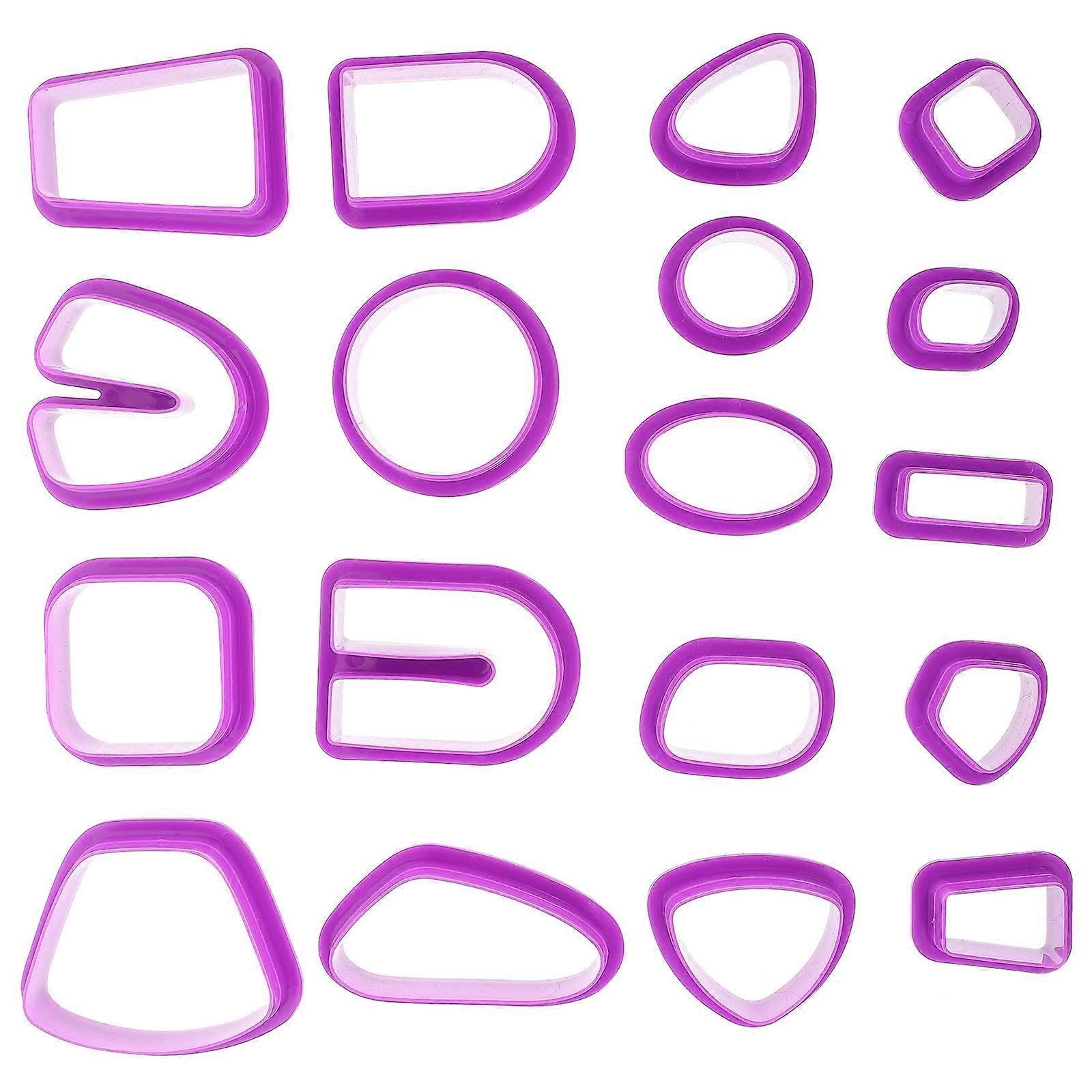 18PCS Polymer Clay Cutters for DIY Earrings – Durable Jewelry Making Tools for Ceramics, Cookies & More – Ideal for Beginners & Professionals