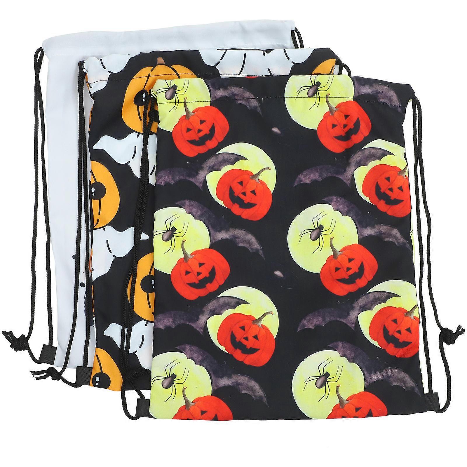 Reusable Drawstring Storage Bags For Hiking Camping Polyester Material Large Capacity 3Pcs