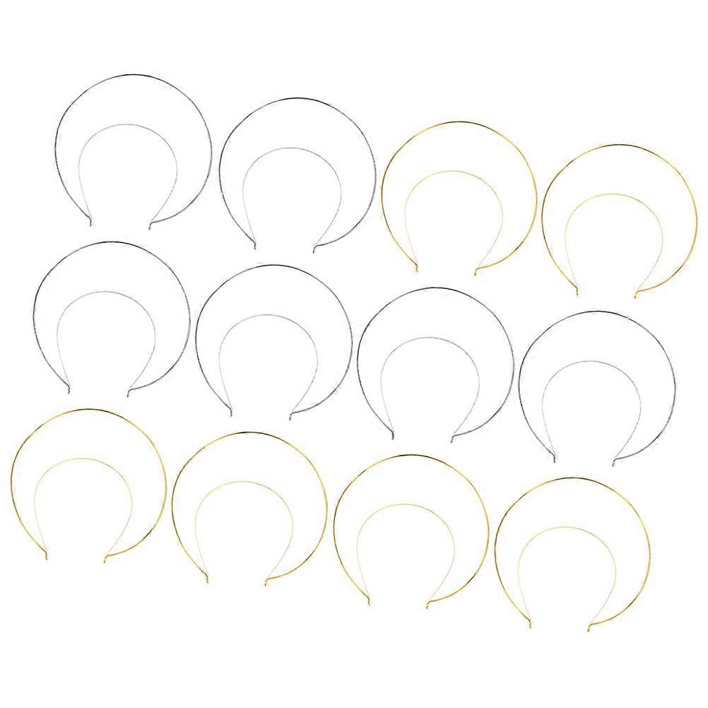 Fasce per capelli a catena in metallo 12 pezzi Fasce decorative per corona per le donne Colore assortito Scelta alla moda per matrimoni, feste ed eventi festivi