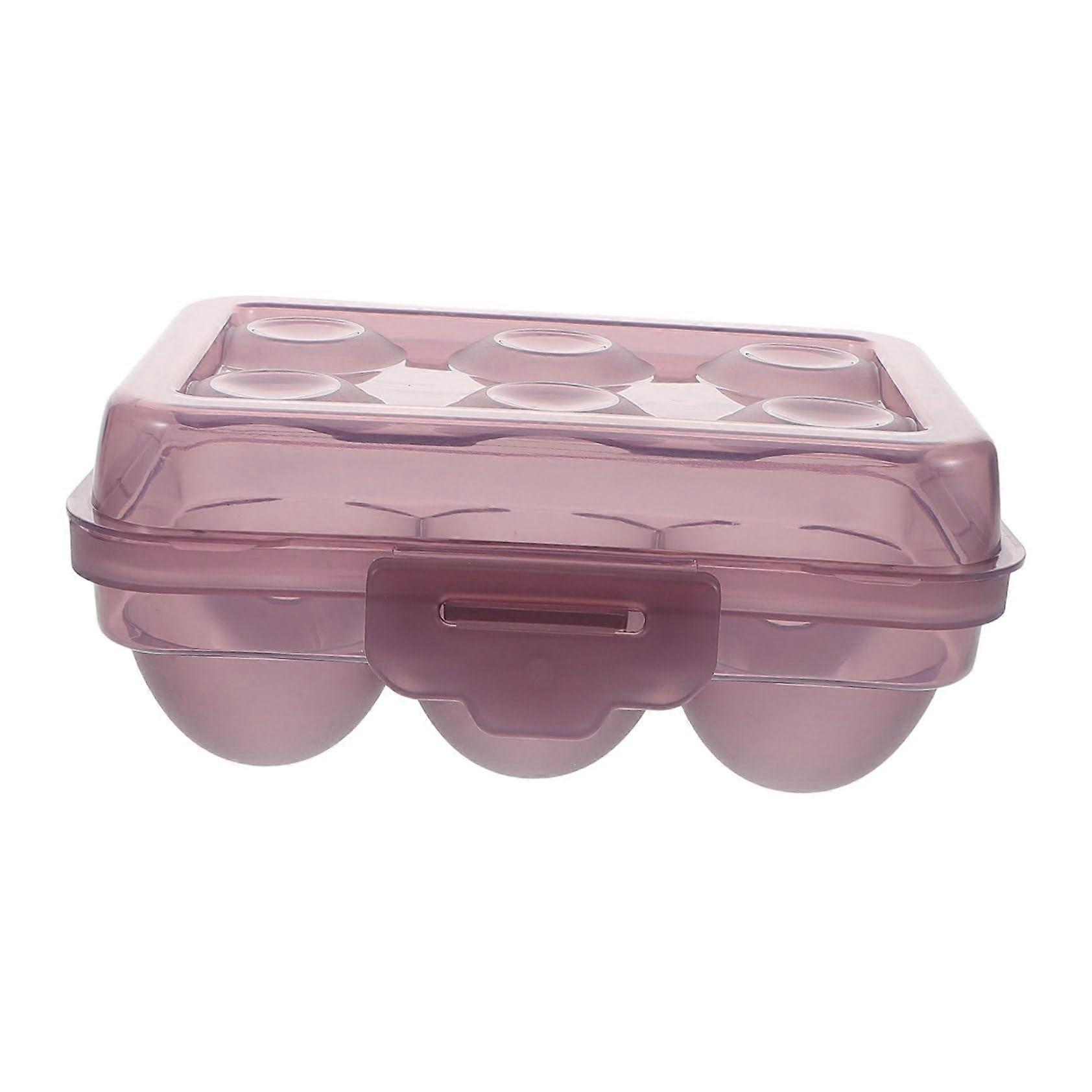 Egg Storage Box Plastic Egg Holder For Camping Shockproof Reusable Egg Container For Refrigerator