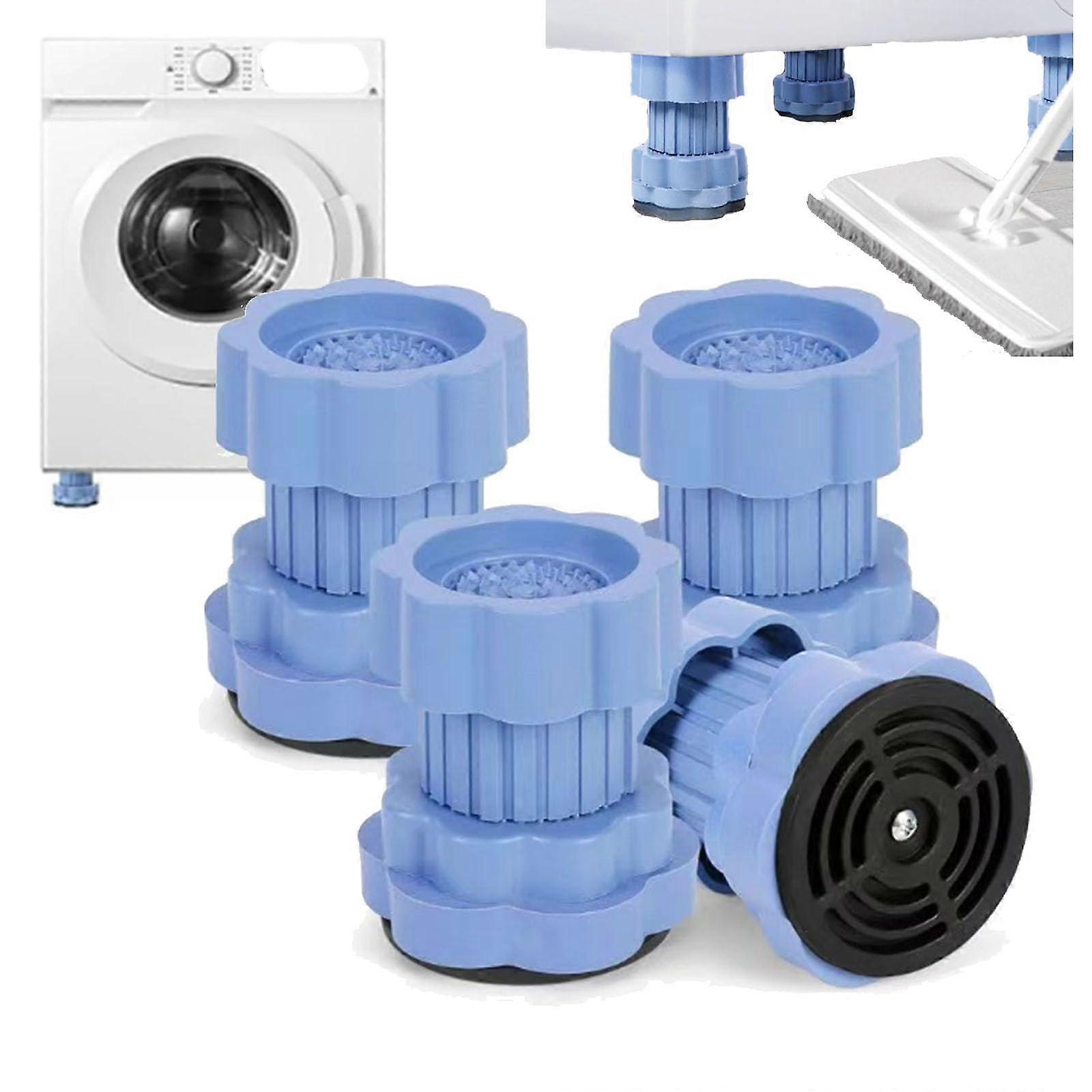 Shock Absorbing Non Slip Base For Washing Machines Height Adjustable 4 Pieces Compatible With Most Washers