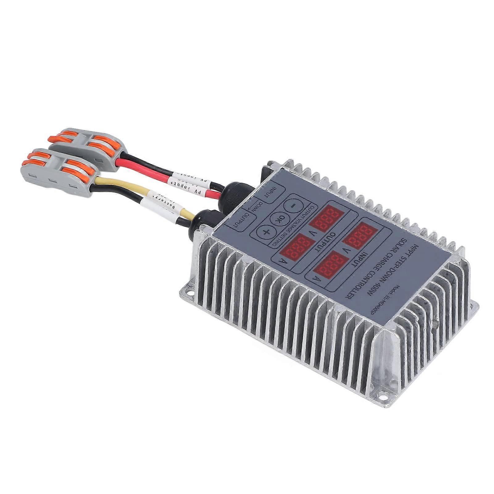 MPPT Solar Charge Controller With Adjustable LCD Display, 200W-400W Efficient Battery Charger, 12V-24V Auto