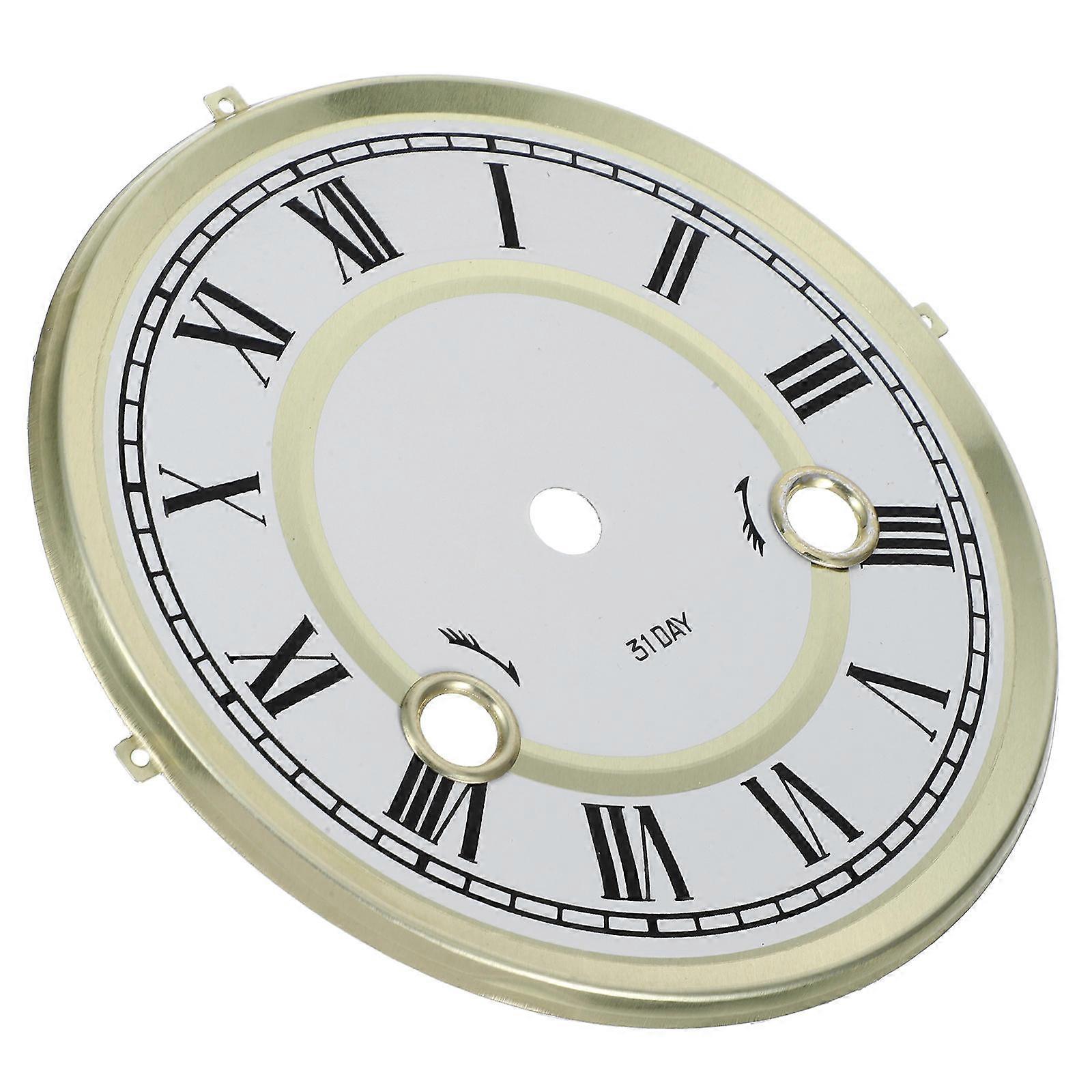 スタイリッシュなデザインが特徴の家の装飾に適した丸い金属製の時計の文字盤交換 1セット