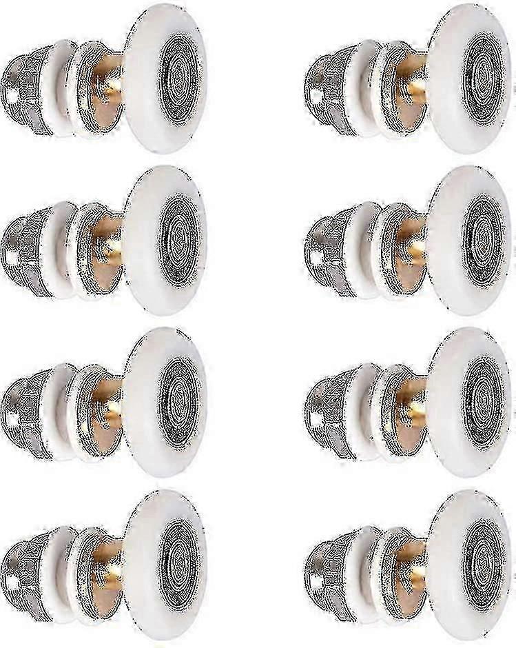 Shower Door - Roller Caster Wheel For Sliding Rollers Replacement 8pcs