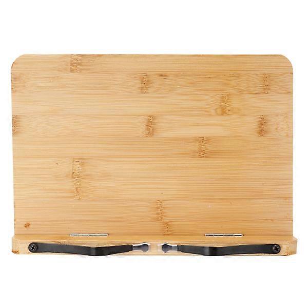 Bamboo Book Reading Stand, Electronics Stand, Cookbook Holder for Book Reading