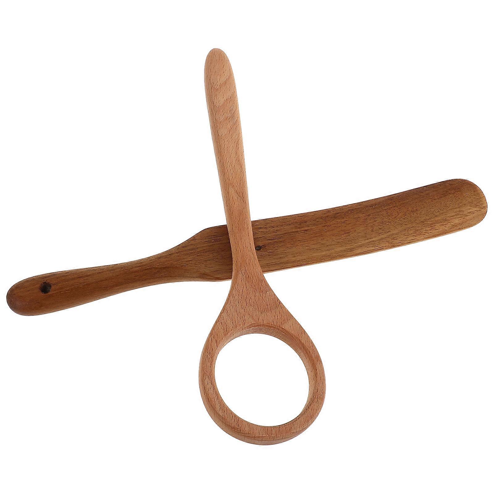 Wooden Dough Whisk with Ergonomic Handle Non Slip Sourdough Mixing Tool for Baking and Making Dough, Essential Kitchen Utensil for All Skill Levels