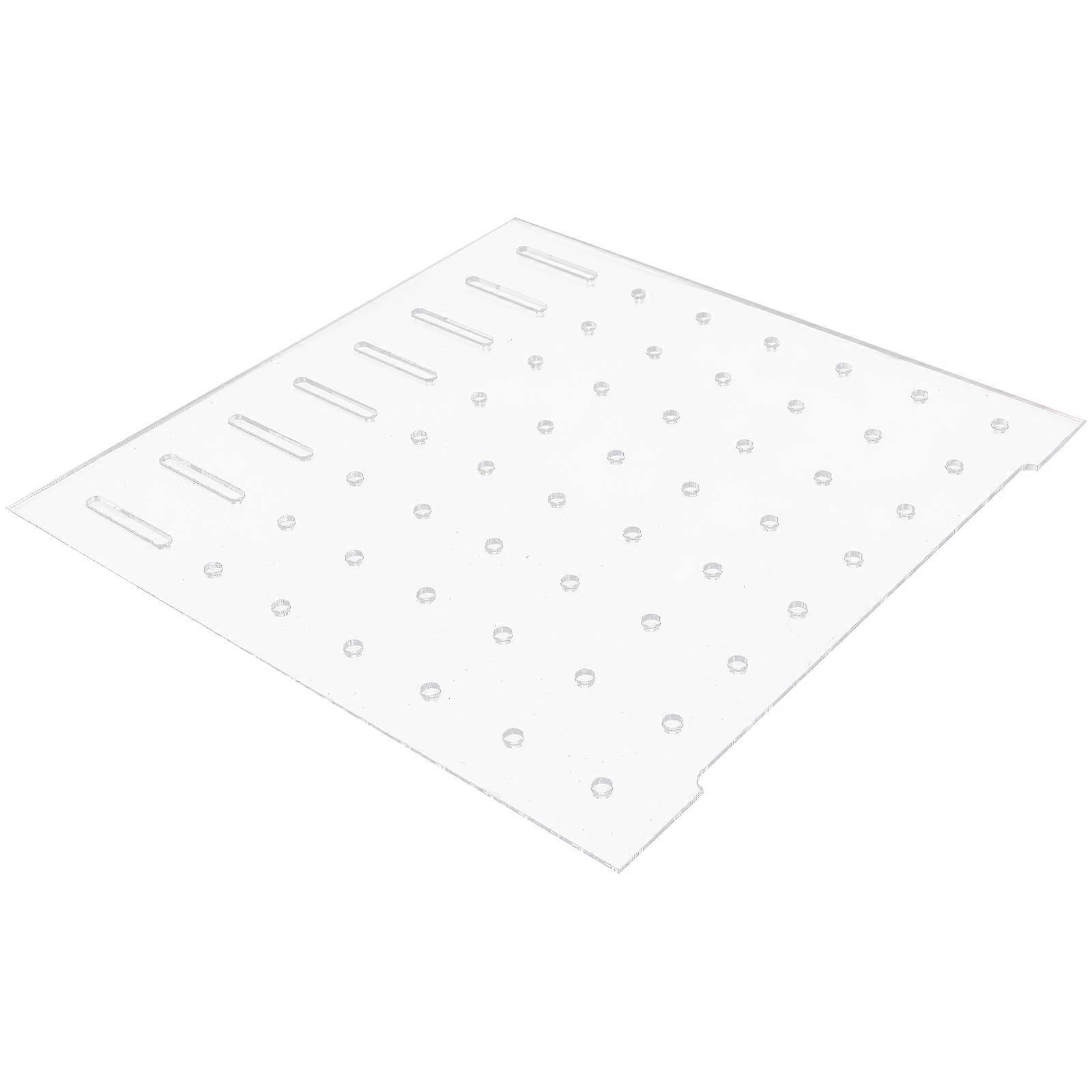 Durable Acrylic Fish Tank Segregation Plate for Safe Isolation Transparent 4pcs Clips Included