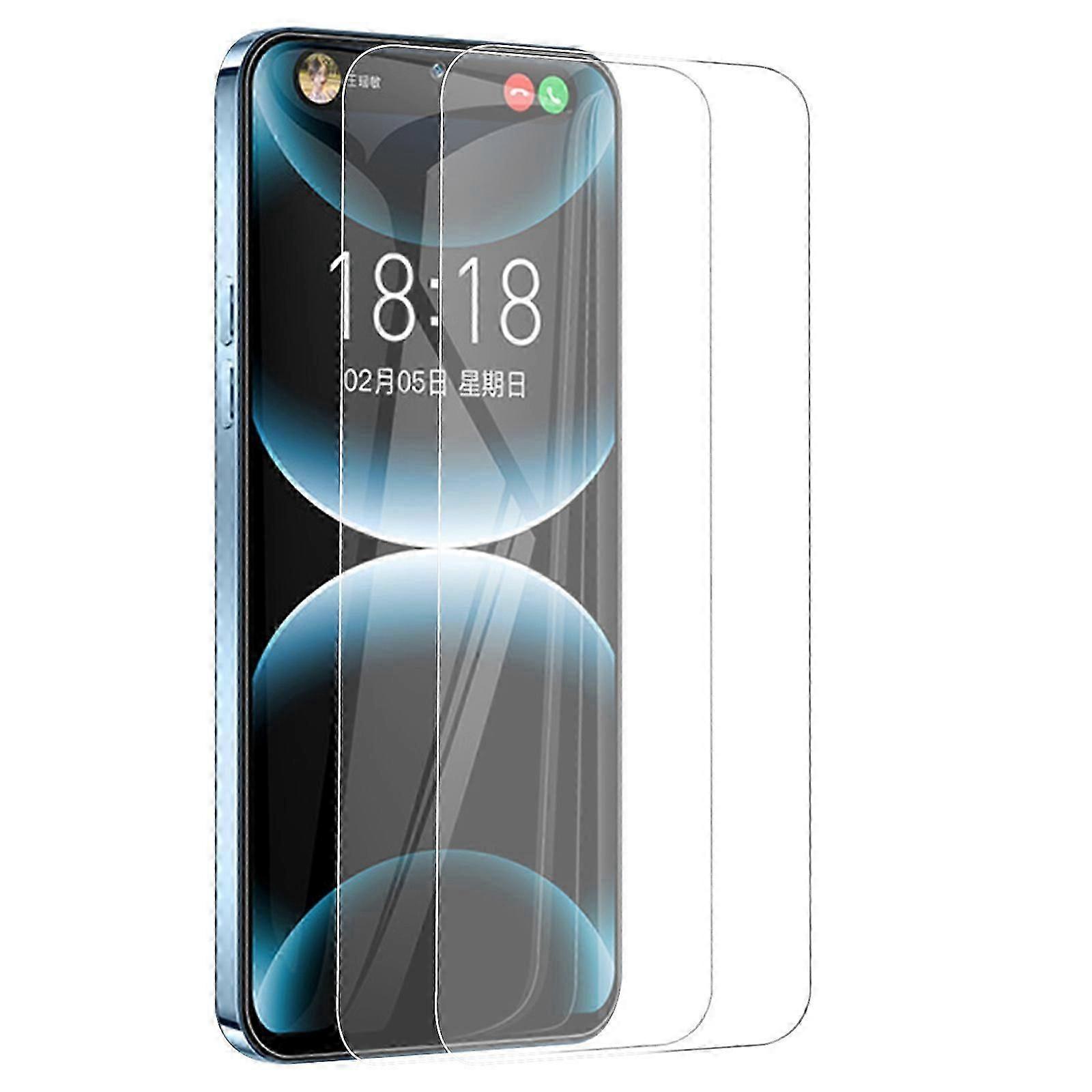 für iPhone 15 Pro Max 2er Pack Soft Hydrogel Film Displayschutzfolie, verbessertes unzerbrechliches flexibles TPU (NICHT Glas)