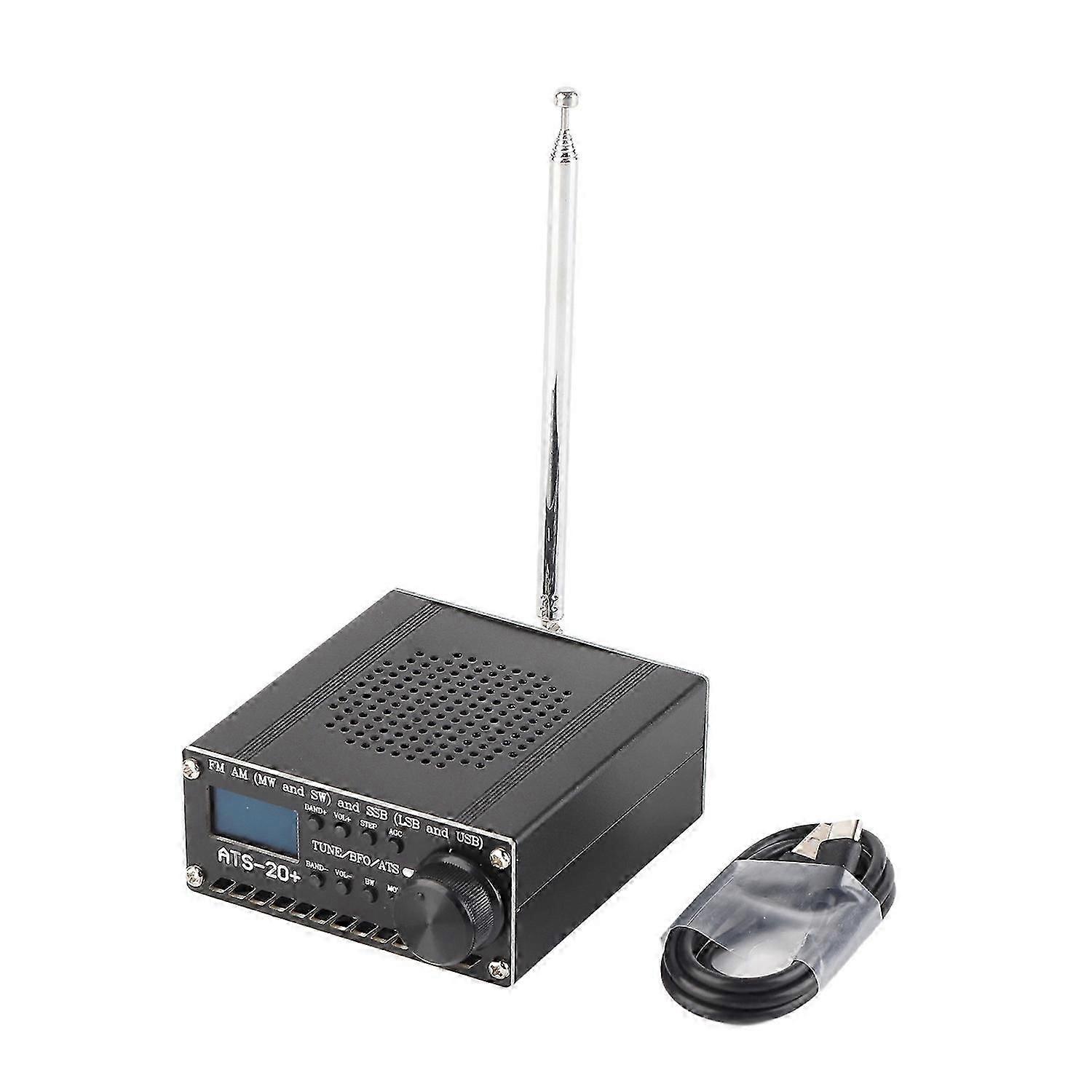 Full Band Radio Receiver AM LW MW SW SSB LSB USB Scanner Portable with Antenna ATS20+ Si4735