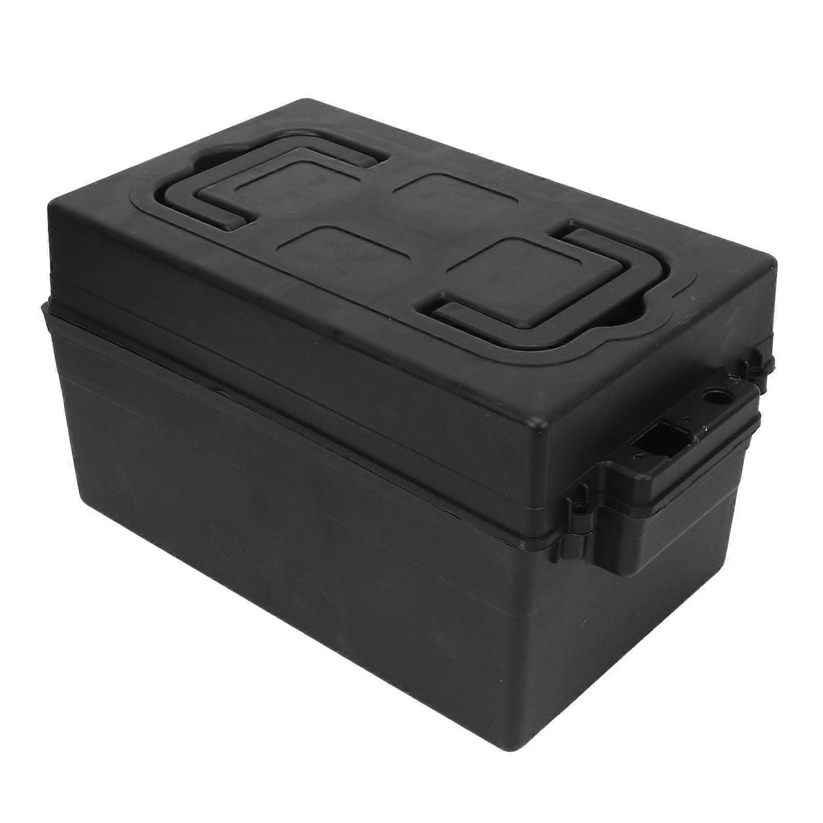 Electric Motorcycle Battery Box - Portable Waterproof Plastic Scooter Storage Case for 12V Batteries, 20L Capacity, Compatible with E-Scooters
