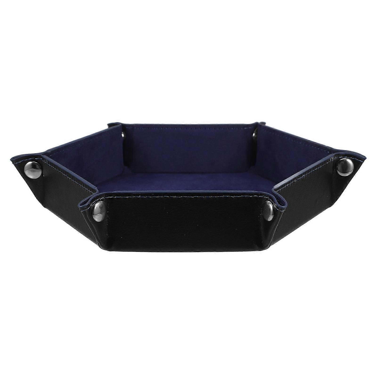 PU Tray For Home Users To Organize Game Accessories In Dark Blue Color 1Pcs