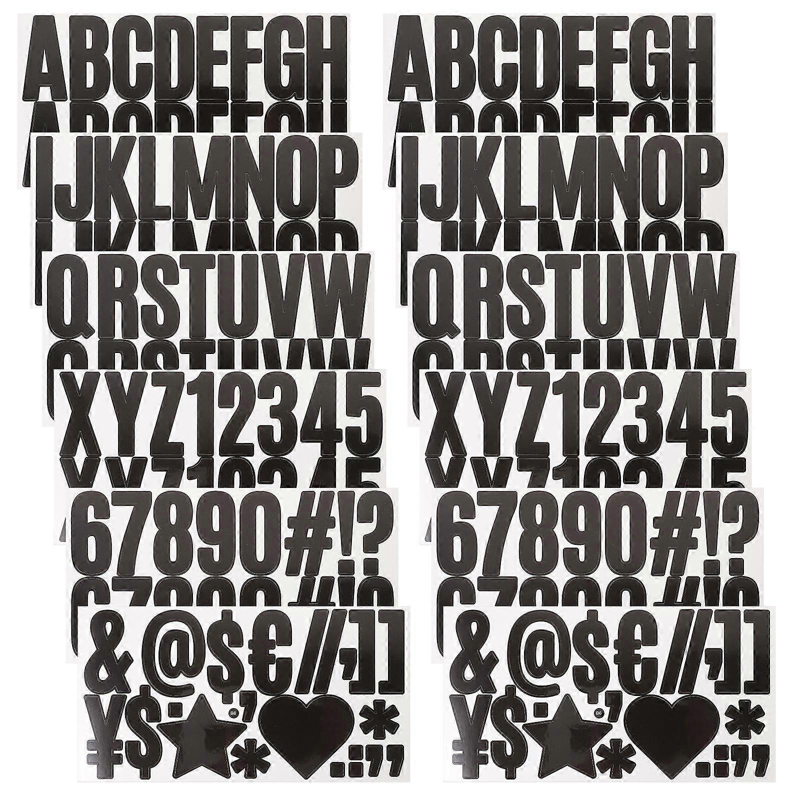 Self Adhesive Alphabet Letter Stickers   Multi Purpose Use for Bulletin Boards, Mailboxes, Classrooms, and Doorplates, Easy Application on Smooth