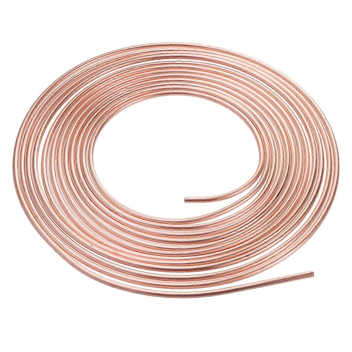 Brake Line Tubing Kit Copper Plated 25 Inch Long Ideal For Vehicle Components With High Vibration Fatigue Strength 1Set