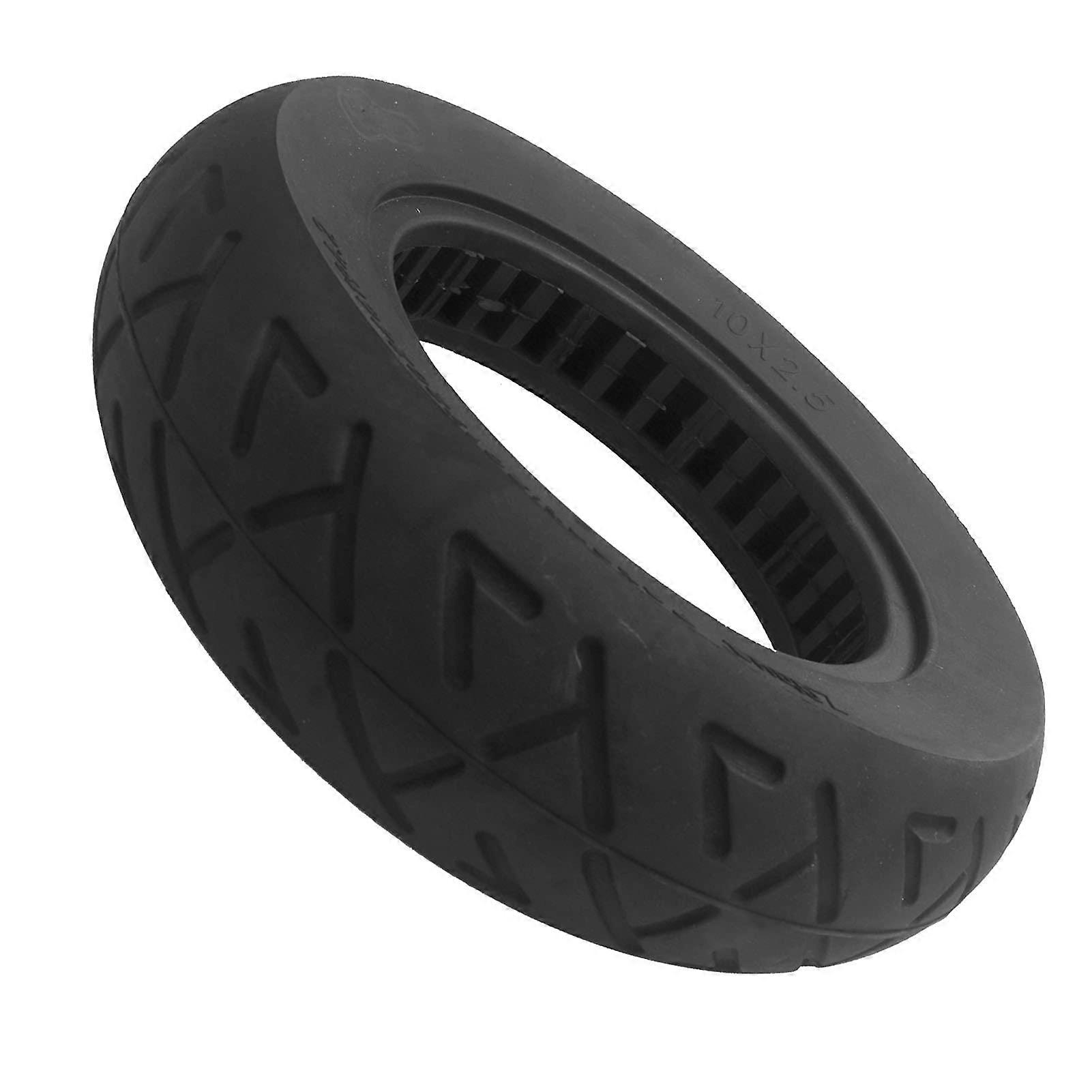 10 x 2.5 Inch Solid Tires for Electric Scooters, Puncture-Resistant, High-Elastomer, Front or Rear Replacement Wheels