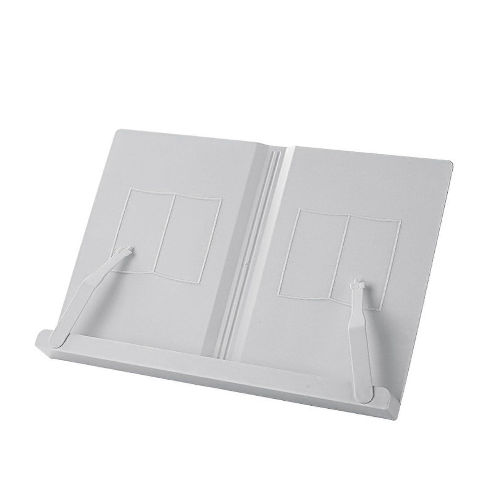 Adjustable Reading Stand for Tablet, Book, Cookbook, Textbook, and Laptop with Page Clips, Foldable