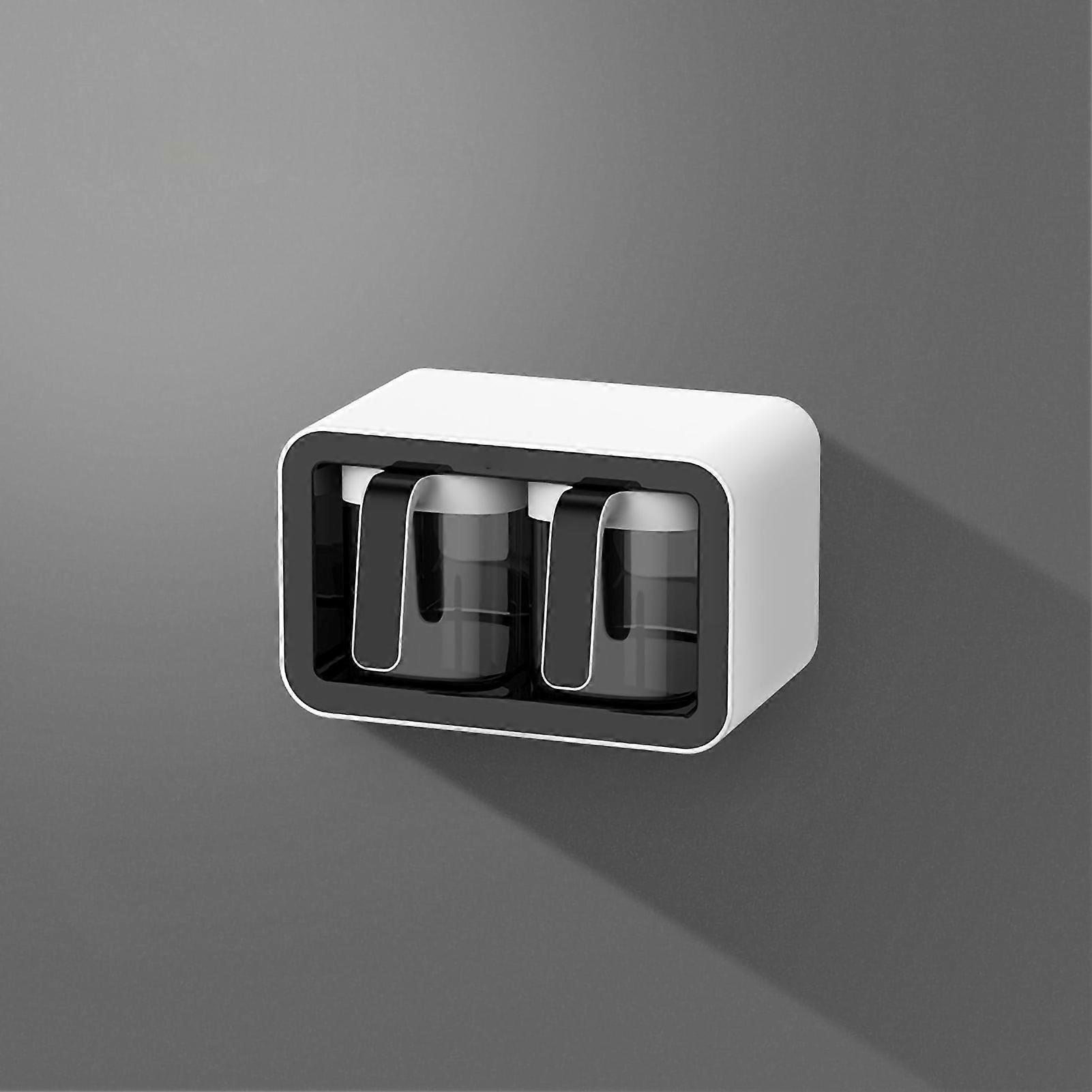 Seasoning Box Wall Mount Multi Grid Storage Container Kitchen Seasoning Jar Combination Set