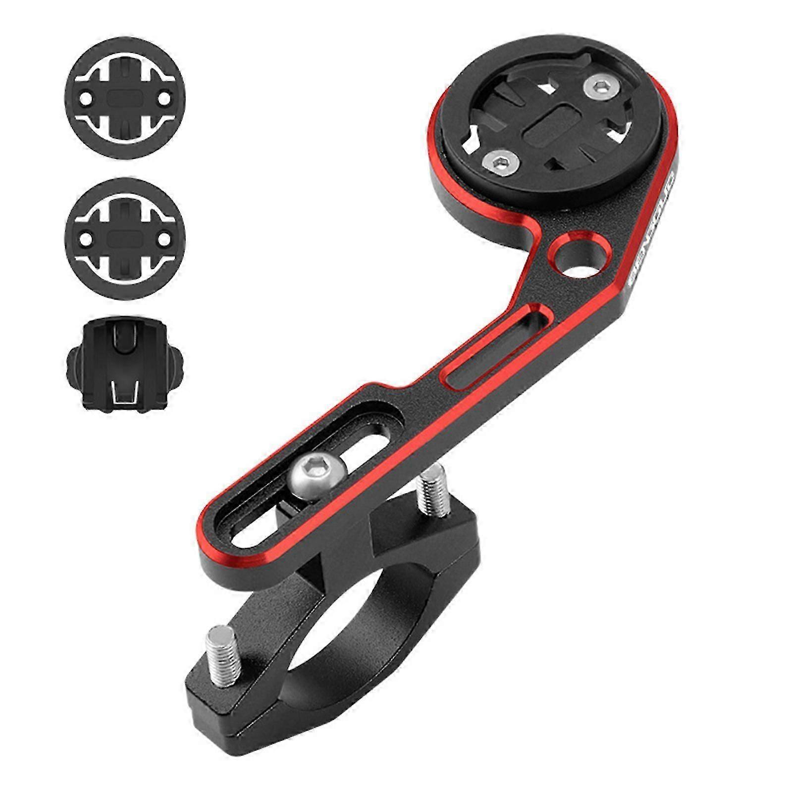Bicycle Computer Mount Adjustable Out Front Bike Handlebar Mount Holder with Camera Adapter Light Holder for Garmin for Bryton for Cateye)