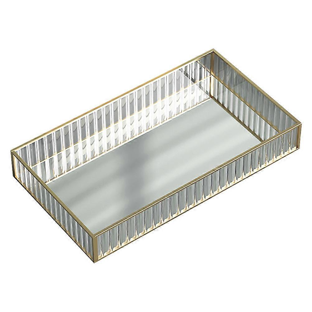 Glass Storage Plate for Home Multi Color Decorative and Durable Bathroom Holder 7.8 Inches