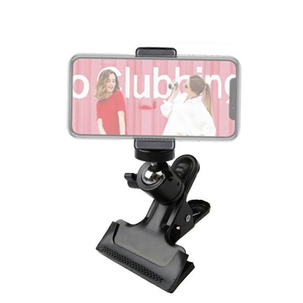 Rotating Phone Holder for Desk, Bed, and Cabinet - Universal Smartphone Stand with Stable Clamp for Secure Viewing and Comfort