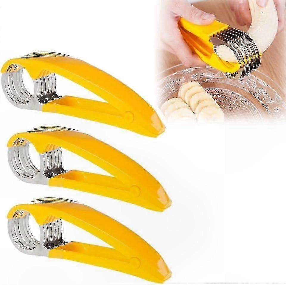 Multifunctional Stainless Steel Slicer for Fruits and Vegetables Fast Meal Prep Tool for Banana Strawberry Cucumber Carrot Egg Slicing