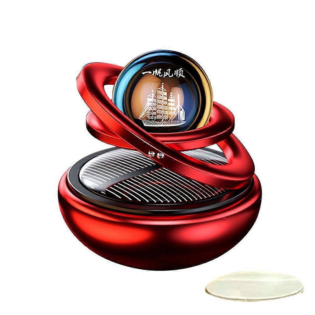 Solar Powered 360 Rotating Car Air Freshener Aromatherapy Diffuser Mosquito Repellent And Decoration