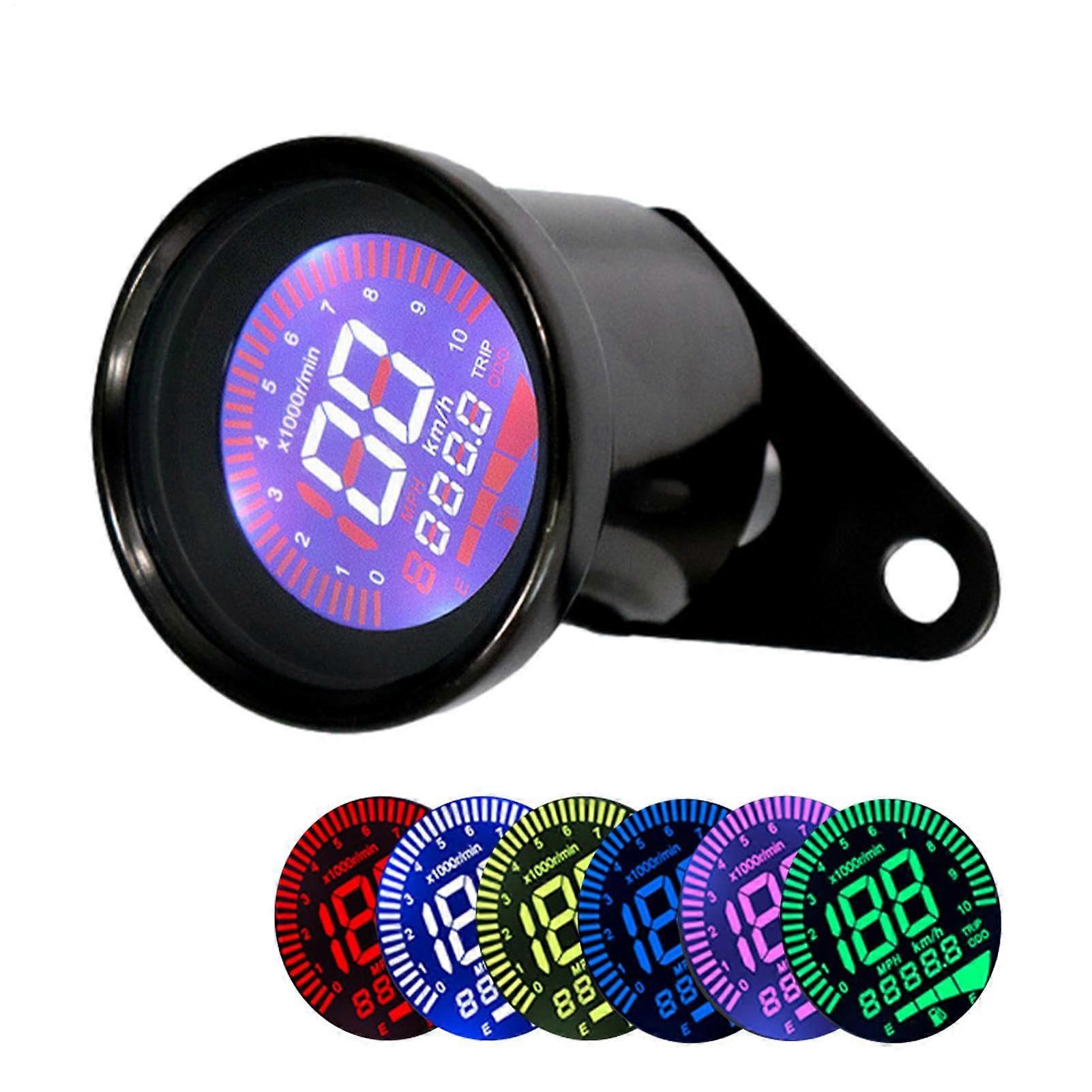 Digital Speedometer Motorcycle Digital Gauge Street Use Clear Display Accurate Indicator Stable Automotive Speed Display