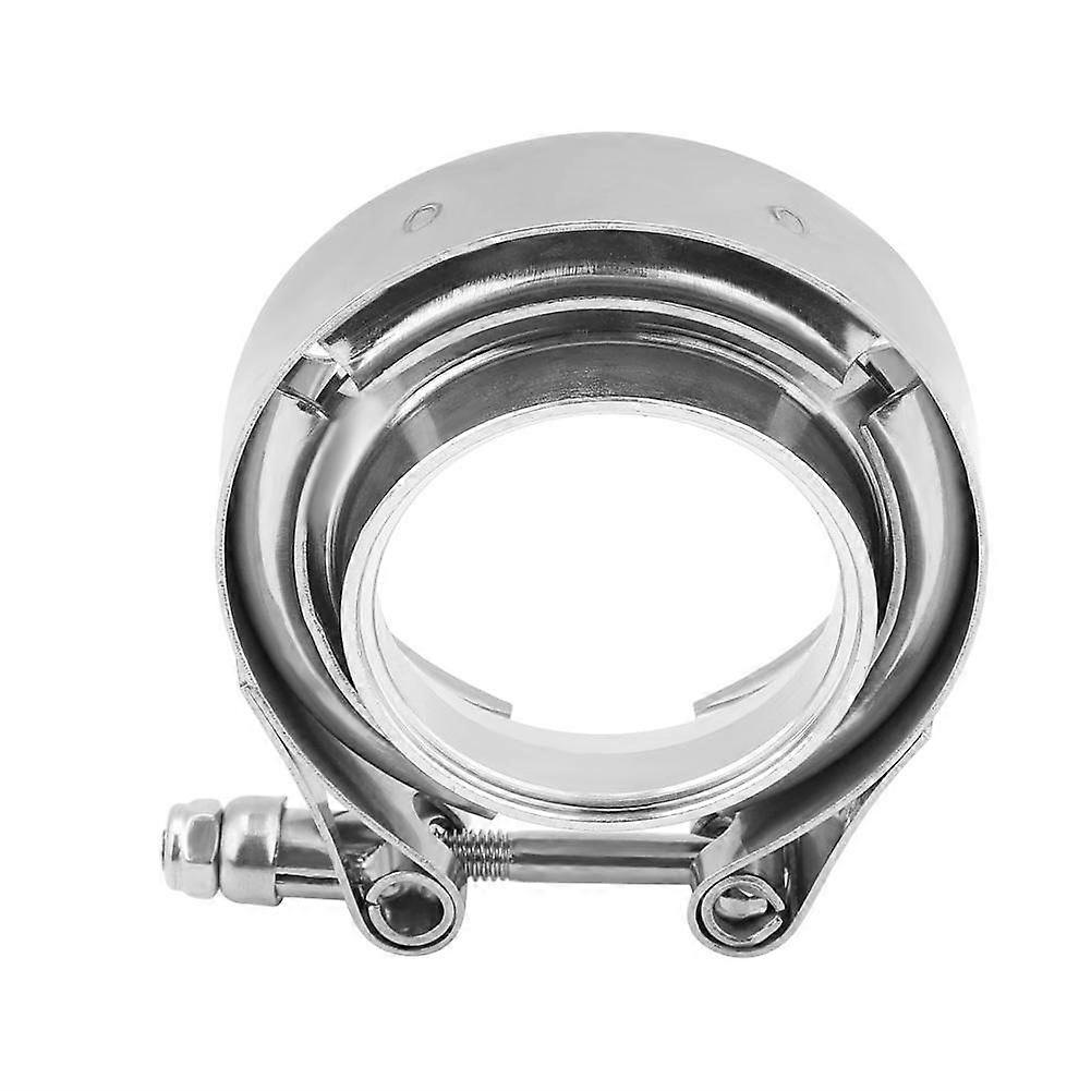 Exhaust Clamp 2 Inch V-Band Exhaust Hose Mounting Clamp with 2 Flanges for Secure Exhaust System Connection